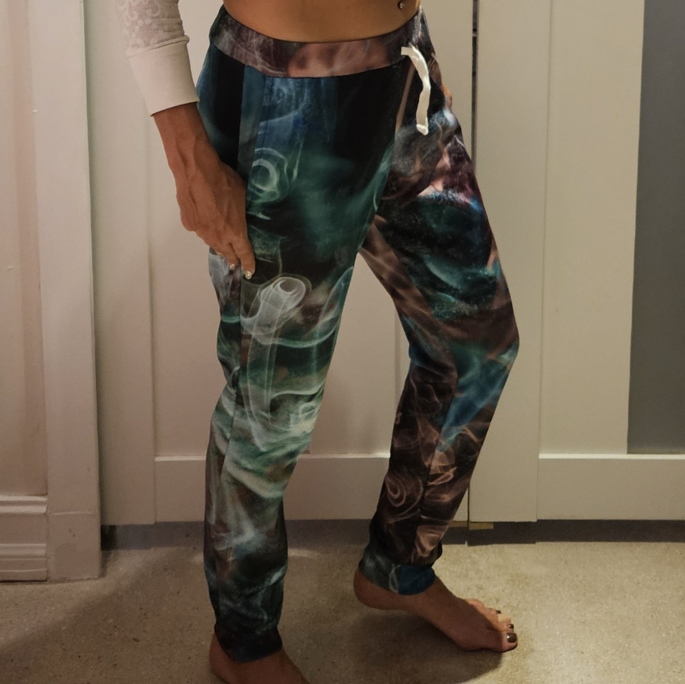 Multicolor Abstract Jogger Pants